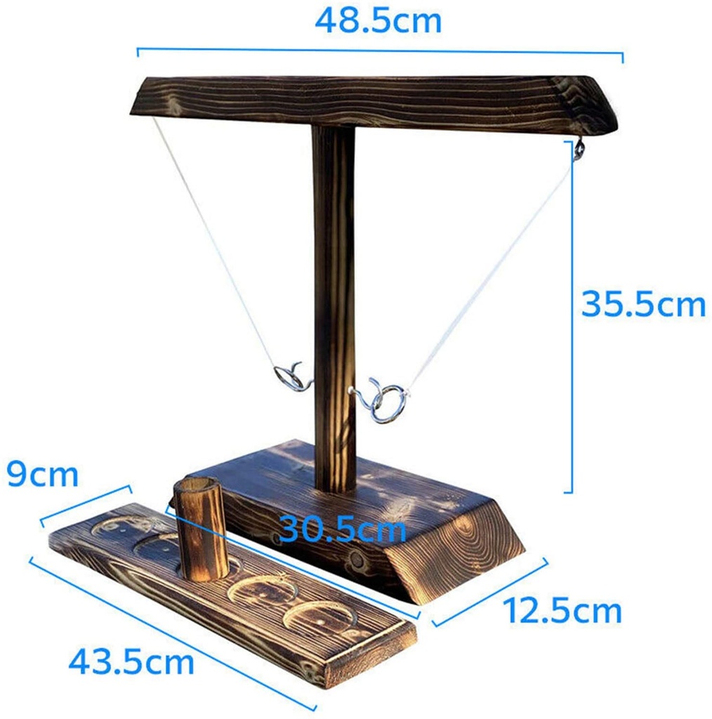 WOODEN RING TOSS GAME