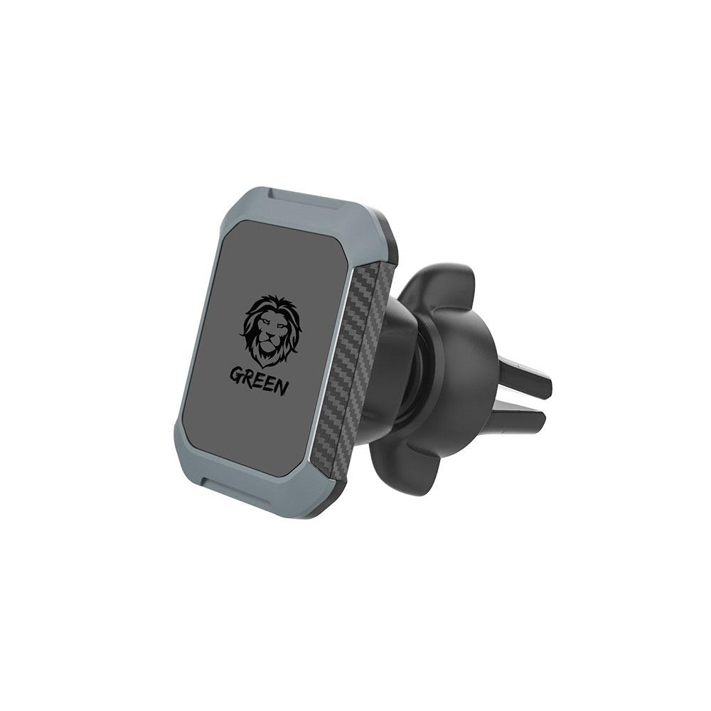 Green 2 IN 1 Magnetic Car Phone Holder With Air Vent Extension |M08-AV2S+/TS|