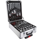 TecTake 187Pcs Aluminium Metal Tool Box Kit