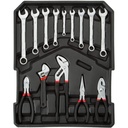 TecTake 187Pcs Aluminium Metal Tool Box Kit