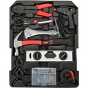 TecTake 187Pcs Aluminium Metal Tool Box Kit