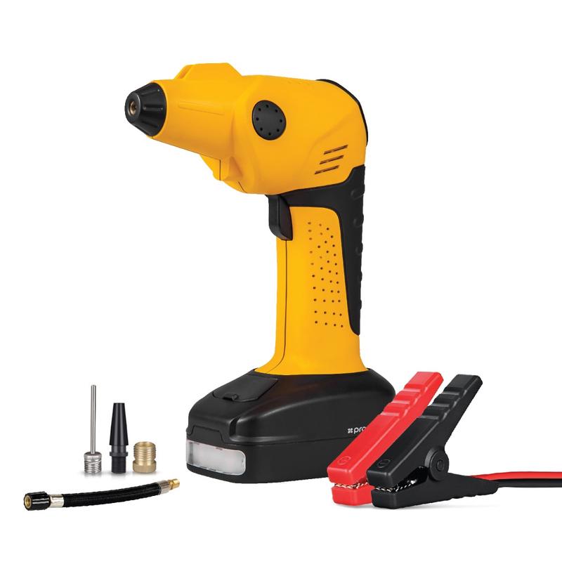 PROMATE Patrol-Pro 250A/12V Emergency Jump Starter with Portable Electronic Air Compressor