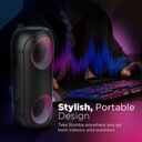 VERTUX Immersive Wireless Speakers With "AuraSync" LED Lights |Rumba|