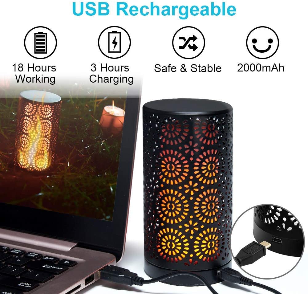 LED MAGNET Candle Light 2 Packs FLAME LIGHT