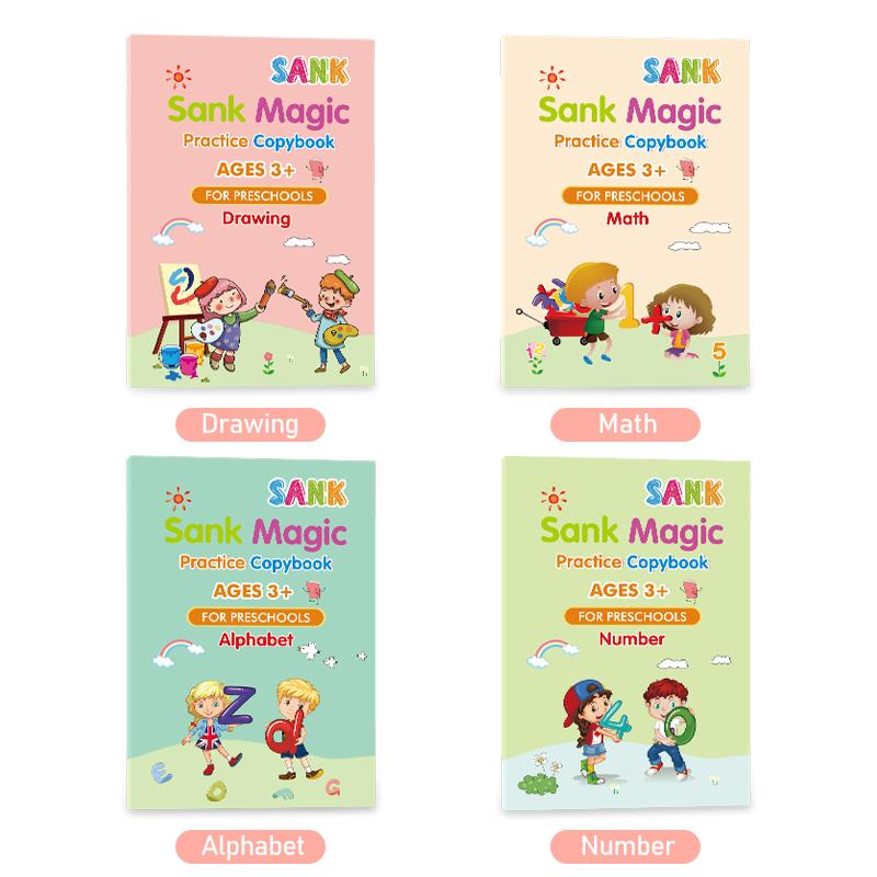 Sank Magic Practice 4 LEARNING Copybooks for Kids