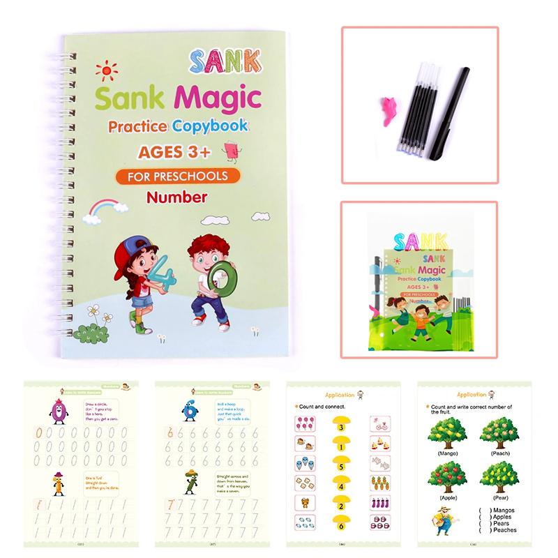 Sank Magic Practice 4 LEARNING Copybooks for Kids