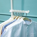 Flexible Clothes Hanger One Column Consists Of 3 Irons, 3 Wings, 3 Screws, 2 Silicone bases