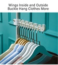 Flexible Clothes Hanger One Column Consists Of 3 Irons, 3 Wings, 3 Screws, 2 Silicone bases