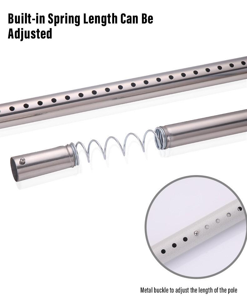 Flexible Clothes Hanger One Column Consists Of 3 Irons, 3 Wings, 3 Screws, 2 Silicone bases