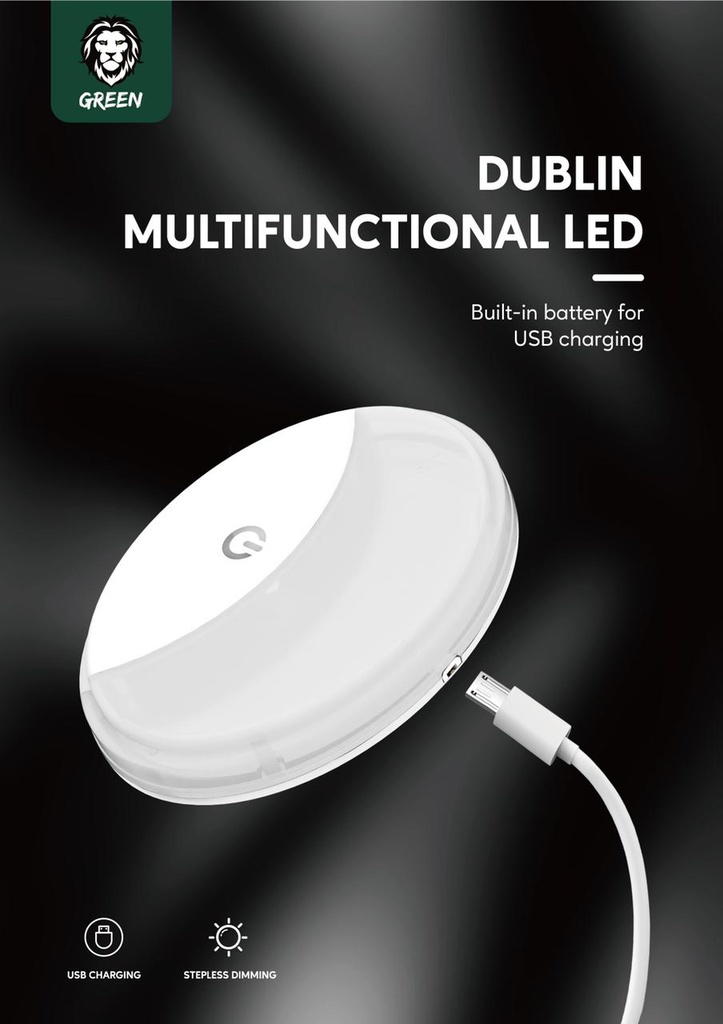 GREEN BELFAST MULTIFUNCTIONAL LED - GNBELMLWH 