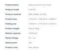 Xiaomi MUID TRAVEL MAKEUP MIRROR H-M-02