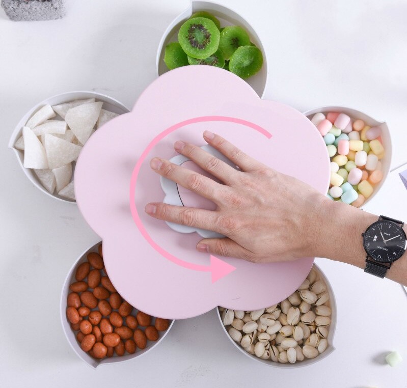 PATTERN ROTATING CANDY PLATE SINGLE LAYER