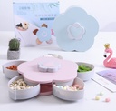 PATTERN ROTATING CANDY PLATE SINGLE LAYER