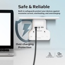 PROMATE PowerRack 5-in-1 Wall-Mount Charging Station
