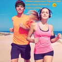 BGJOY Music Headband Sleep Headphones Sweatband with Wireless Headphone Headset Speaker Mic Handsfree Music Call Sport Headbands Earphones Headsets for Workout Running Yoga Sleeping