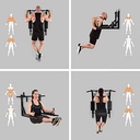 Indoor horizontal bar pull up family parallel fitness equipment detachable horizontal wall bar