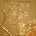 Mini LED Tree Lights Bedroom Night Light and Descktop With  USB and Battery, Copper Wire String Lights ,Touch Switch