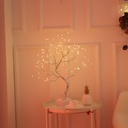 Mini LED Tree Lights Bedroom Night Light and Descktop With  USB and Battery, Copper Wire String Lights ,Touch Switch