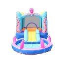 Outdoor Kids Swimming Pool Toy Doctor Floating House Dolphin Octopus Jumping Water Spray Fun Garden With Tube Trampoline