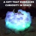 Creative LED Colorful Clouds Astronaut Lamp with Rainbow Effect,Astronaut Lamp with Rainbow Effect As Children's Night Light Cloud Lamps Fixture for Child Girls Boys Room Bedroom Decoration