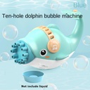 Bubble Machine Dolphin Bubble Gun Blowing Automatic Soap For Kids Summer Outdoor Children Toys  WITH GIFT