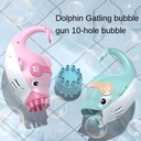 Bubble Machine Dolphin Bubble Gun Blowing Automatic Soap For Kids Summer Outdoor Children Toys  WITH GIFT