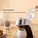 KONKA KCF-CS2 Coffee Maker 300ml Home Small Portable Coffee Machine with Coffee Cup - Deep Coffee