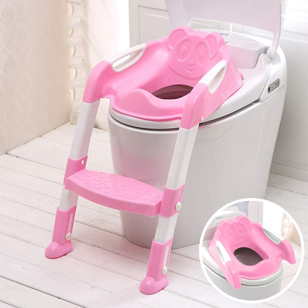 Children's Toilet - Toilet Seat with Step Stool Ladder for Boy and Girl Baby Toddler Kid Children’s Toilet Training Seat Chair with Soft |F6815|