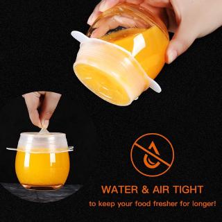 Silicon Food Covers, Stretch Super Silicone Lids, Reusable Durable Lids to Keep Food Fresh, Stretchable Food Covers & Bowl Cover