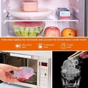 Silicon Food Covers, Stretch Super Silicone Lids, Reusable Durable Lids to Keep Food Fresh, Stretchable Food Covers & Bowl Cover