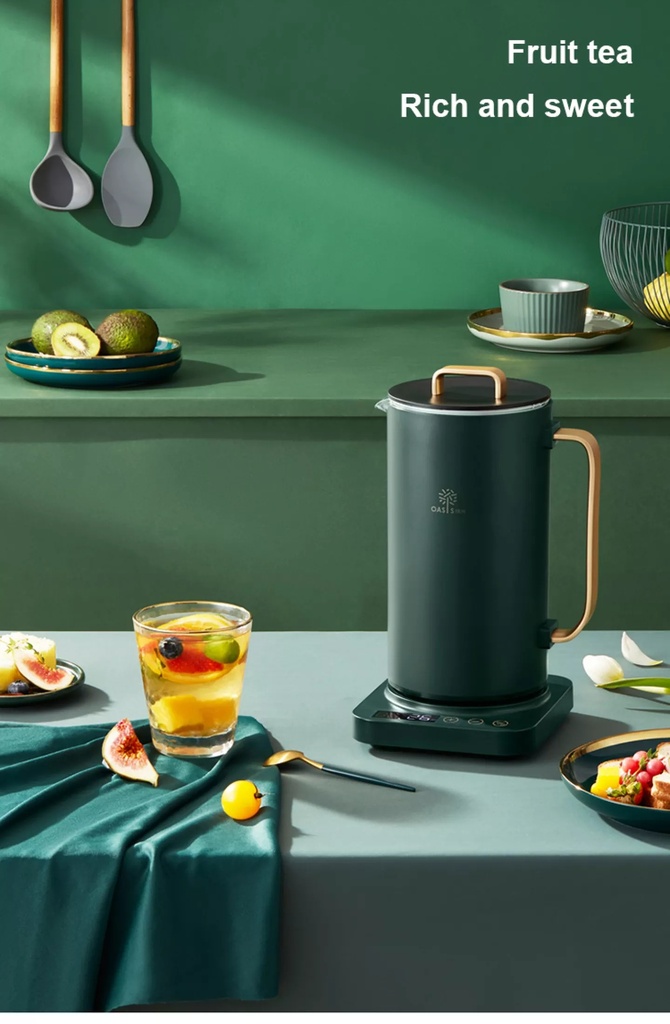Electric Kettle Smart Thermo pot Glass Health Pot Household Teapot with temperature display Model: OLOEY G-16