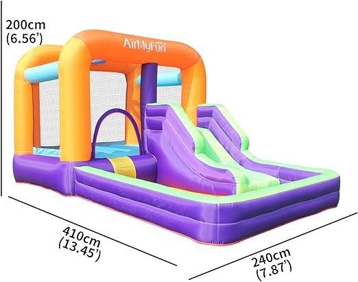 AirMyFun Inflatable Bounce House -A82006 with Air Blower, Toddler Bounce House for Kids, Jumper Bouncy Kids Jump Bouncy Castle