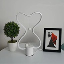 Balance LED Table Lamp Smart Lampara Magnetic Mid-air Switch USB Creative Bedroom Bedside Night Light Double Heart Colorful Gift