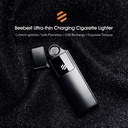 Xiaomi Beebest Ultra-thin Cigarette Lighter Rechargeable Windproof Flameless Lighter Touch Switch Electronic Lighter
