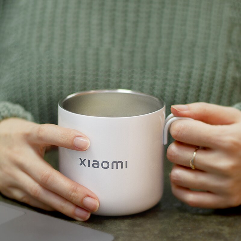 Original Xiaomi Stainless Steel 400mL Coffee Mug Milk Tea Cups For Home Office Travel Nordic Industrial Style