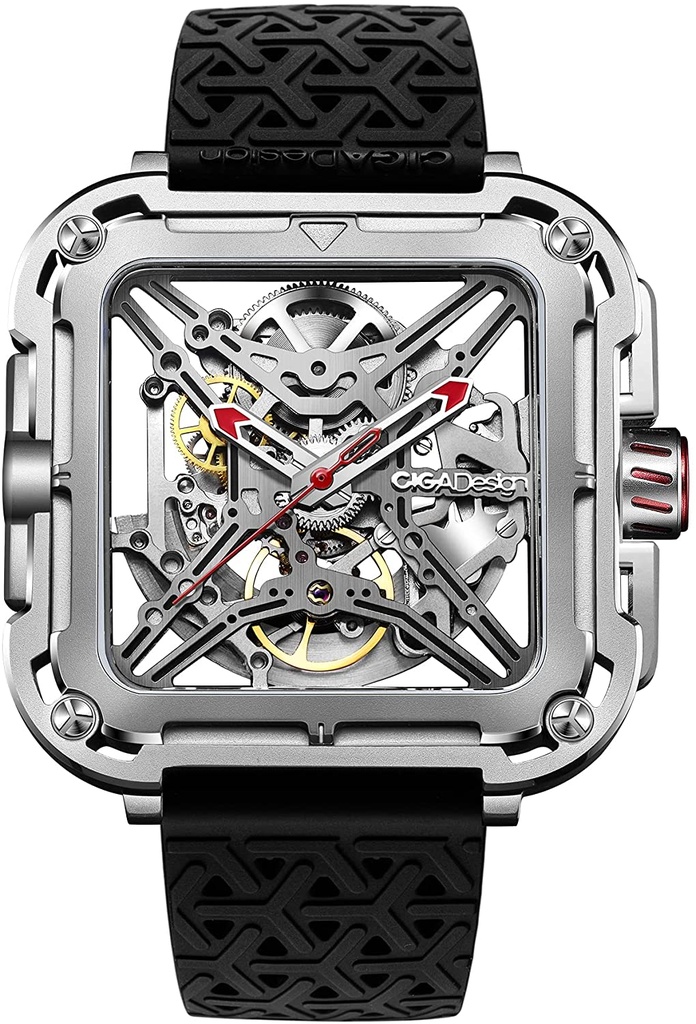 Ciga Design Mechanical Watch X Series - X011-SISI-W25BK (Gorilla Silver)