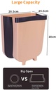 Hanging Trash Can/Holder for Kitchen Cabinet Door, Bathroom, Bedroom, Office, Car Portable Home & Outdoor Small-Collapsible-Foldable Waste Bin/Garbage Can (23 * 20 * 5cm)