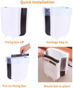 Hanging Trash Can/Holder for Kitchen Cabinet Door, Bathroom, Bedroom, Office, Car Portable Home & Outdoor Small-Collapsible-Foldable Waste Bin/Garbage Can (23 * 20 * 5cm)