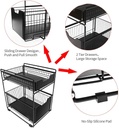 2 LAYER SLIDING UNDER THE SINK ORGANIZER DRAWER IDEAL CABINET BASKET RACK
