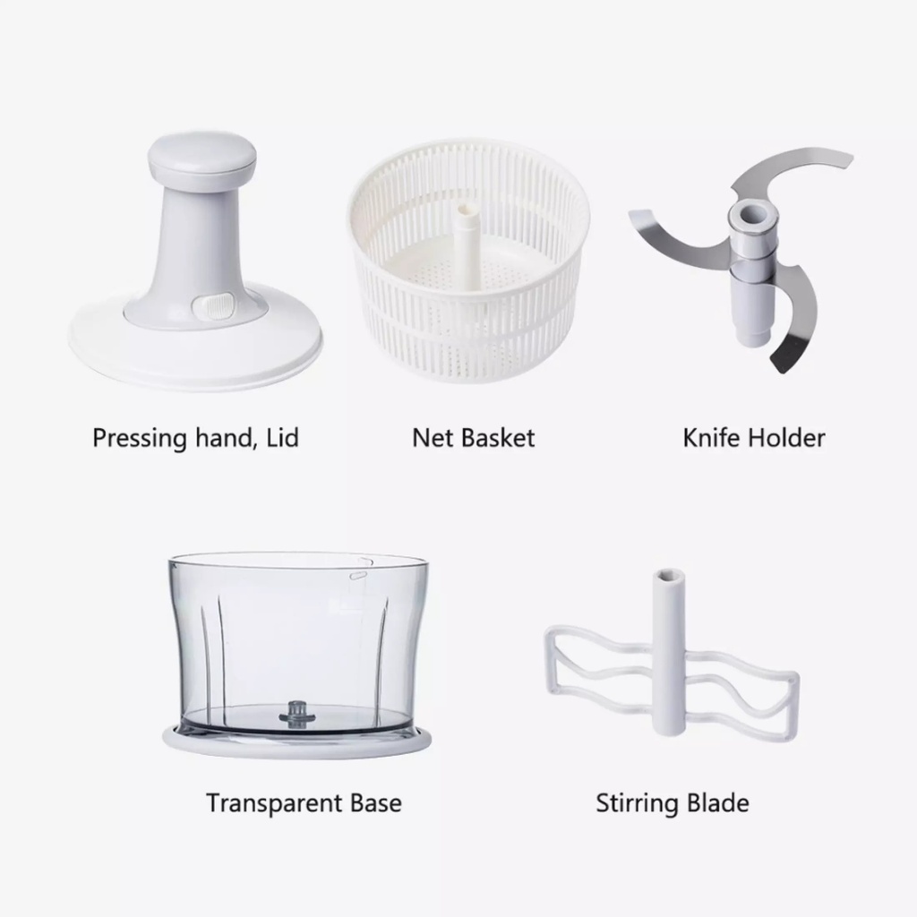 XIAOMI Multi-function Versatile Manual Food & Vegetable Fruit Processor Food Chopper- H0540