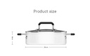 XIAOMI GJT02CM Non-stick Stockpot 4L Dishwasher Safe Aluminum Soup Pot For Induction Cooker