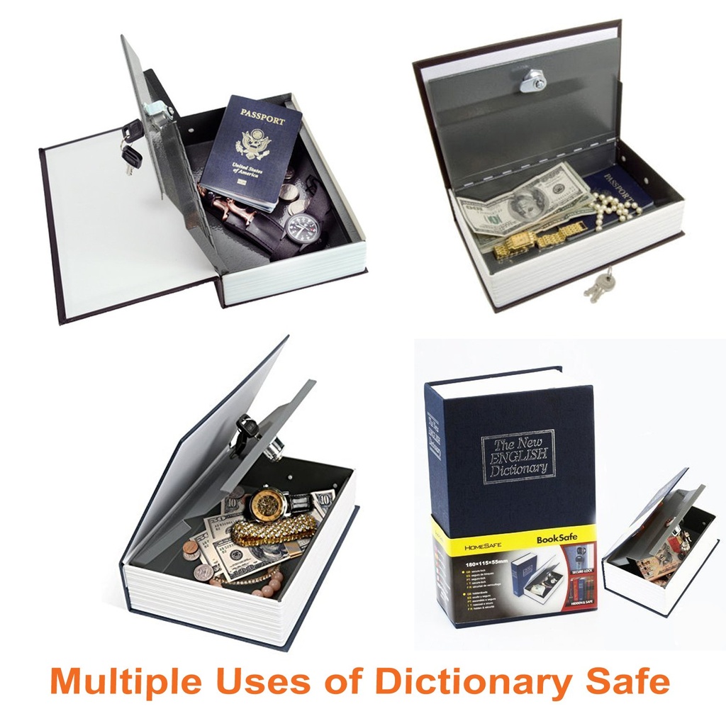 The new English Dictinary " Book Safe " With Key Lock