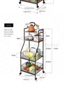 Kitchen Multi-Layer For Microwave And Oven For Vegetable Storage
