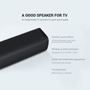 Xiaomi Redmi TV Soundbar - MDZ-34-DA Bluetooth 5.0 30W Stereo Speaker Aux 3.5mm S/PDIF Cable Black