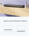 Xiaomi Redmi TV Soundbar - MDZ-34-DA Bluetooth 5.0 30W Stereo Speaker Aux 3.5mm S/PDIF Cable Black