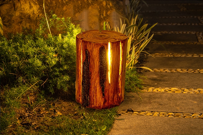 Popular Imitation Luggage Lamp Villa Garden Sun Shade Landscape Burst Tree Lighting Outdoor Park Square Garden Lamp Decoration