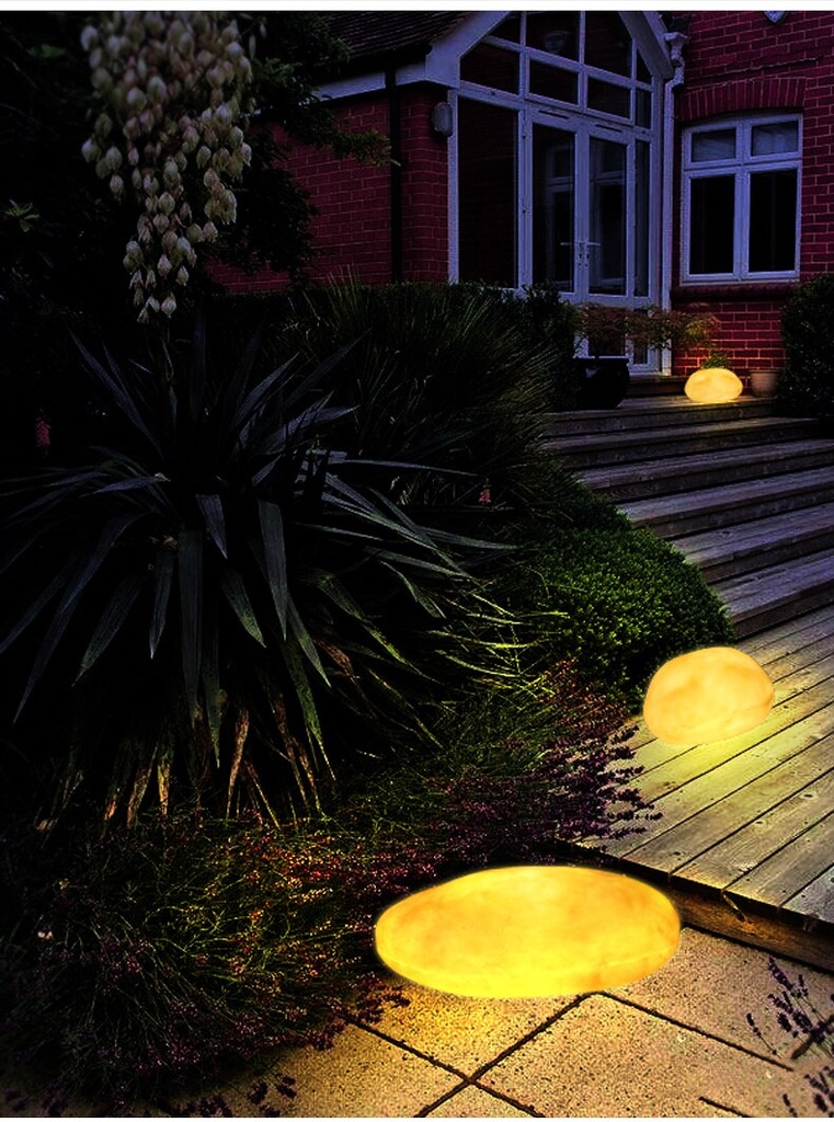 Lawn Lamps Rock Group Decoration Lamp Garden Backyard Glassland Stone Shape Light Real Estate Villa Park Exterior Landscape Lighting