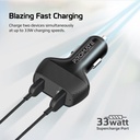Promate DriveGear-33W High Speed Dual USB Car Charger