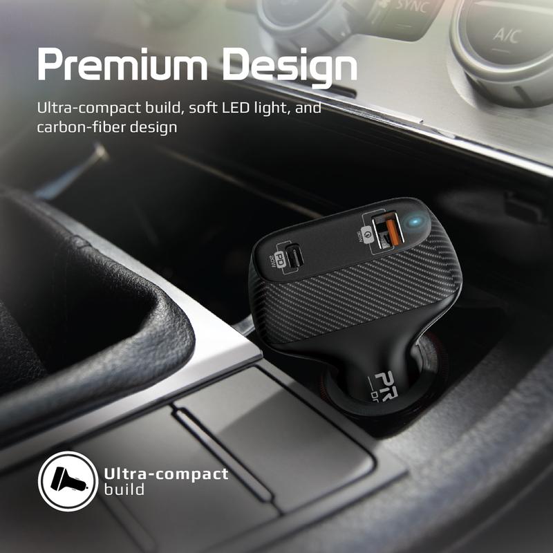 Promate DriveGear-33W High Speed Dual USB Car Charger