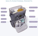 QINDU Baby Multifunctional Changing Waterproof with Large Capacity Backpack